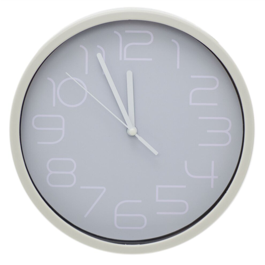 20cm Contemporary Silent Wall Clock | Non Ticking Wall Mounted Clock | Analogue Home Office Wall Clocks - Colour Varies One Supplied