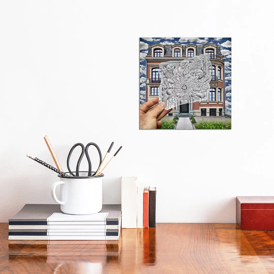 Pencil vs. Camera 71 - Creative Office by Ben Heine - Wrapped Canvas Graphic Art