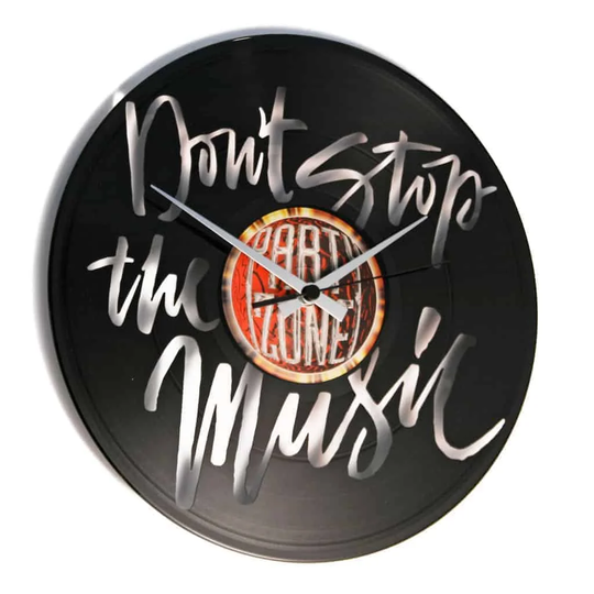 Don't Stop the Music Vinyl for Musicians 30cm Silent Wall Clock