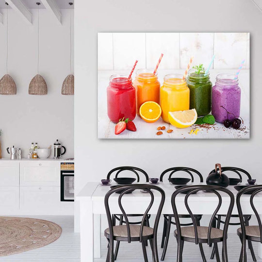 Canvas Print Colourful Cocktail Fruits