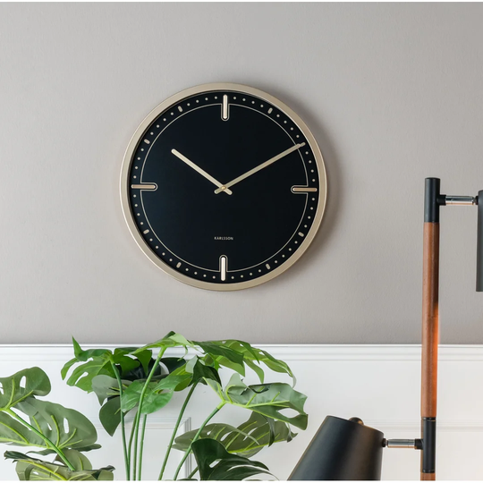 Dots and Batons 42cm Silent Wall Clock