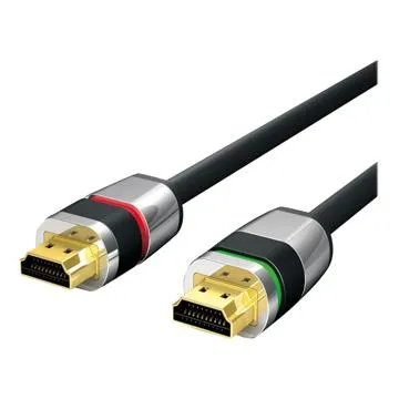 HDMI Kabel - Ultimate Series, LÃ¥sekabel, Certificeret, 4K, V2,0, ARK, 3D,OFC, 3xshield - 0.5m - Sort