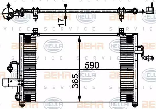 Condenser Air Conditioning 8FC351302-051 by BEHR