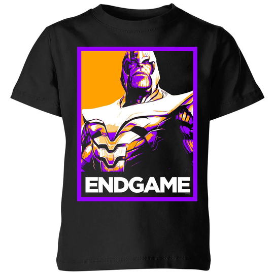 Avengers Endgame Thanos Poster Kids' T-Shirt - Black - 3-4 Years - Black