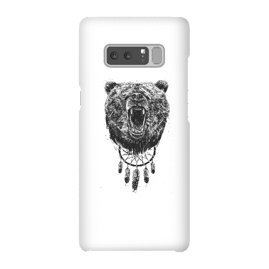 Balazs Solti Dreamcatcher Bear Phone Case for iPhone and Android - Samsung Note 8 - Snap Case - Gloss