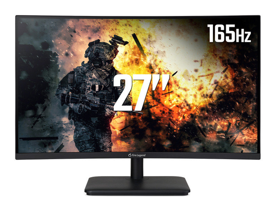 AOPEN 27hc5rpbiipx 27" Full HD VA Curved Gaming Monitor, 165Hz, 5ms, DisplayPort, HDMI, AMD FreeSync