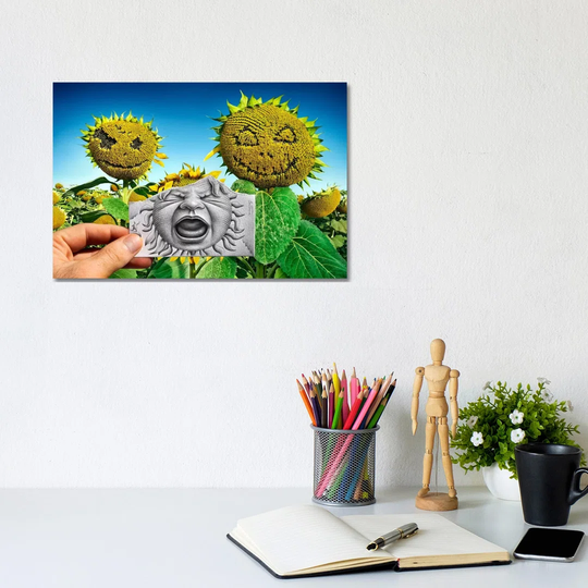 Pencil vs. Camera 62 - Baby Scream by Ben Heine - Wrapped Canvas Graphic Art