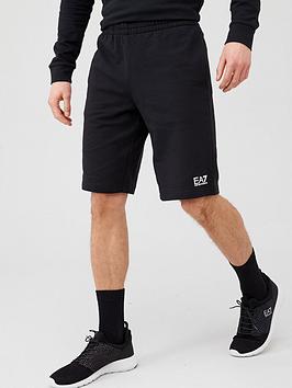 Ea7 Emporio Armani Core Id Logo Jersey Shorts - Black
