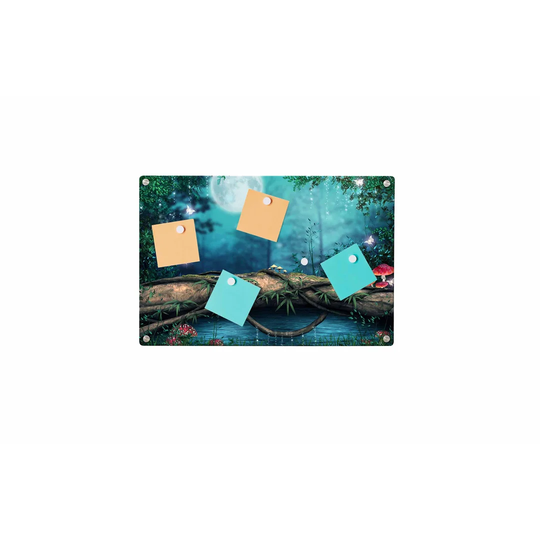 Fantasy Forest Magnetic Wall Mounted Photo Memo Board