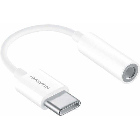 Huawei USB-C to 3.5 mm Earphone/Headphone Audio Jack Adapter - White