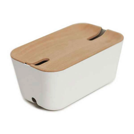 Bosign Hideaway Cable Organiser Medium White & Natural