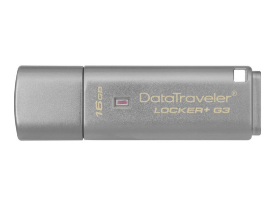 Kingston Technology DataTraveler Locker+ G3 Hardware Encrypted 16GB USB 3.0 Secure Flash Drive
