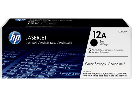 HP 12A Black Toner Cartridge - Q2612A