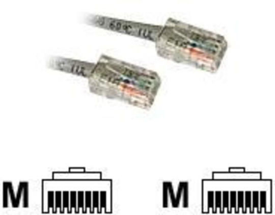 C2G, ASSEMBLED GREY CAT5E PVC UTP PATCH CB, 3m
