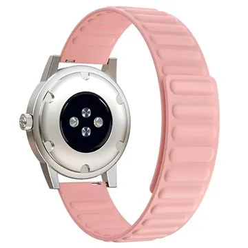 Samsung Galaxy Watch4/Watch4 Classic/Watch5 Magnetic Silicone Sports Strap - Pink