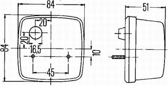 Tail light 2SW 003 014-131 Hella 2SW 003 014131