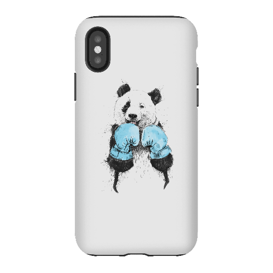 Balazs Solti Boxing Panda Phone Case for iPhone and Android - iPhone X - Tough Case - Matte