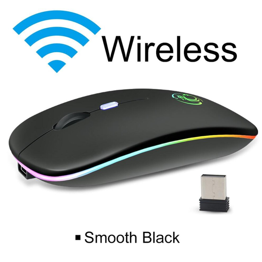Wireless Mouse Bluetooth Mouse Wireless Computer Mouse RGB Rechargeable Ergonomic LED Backlit Mause Silent Mice For Laptop PC