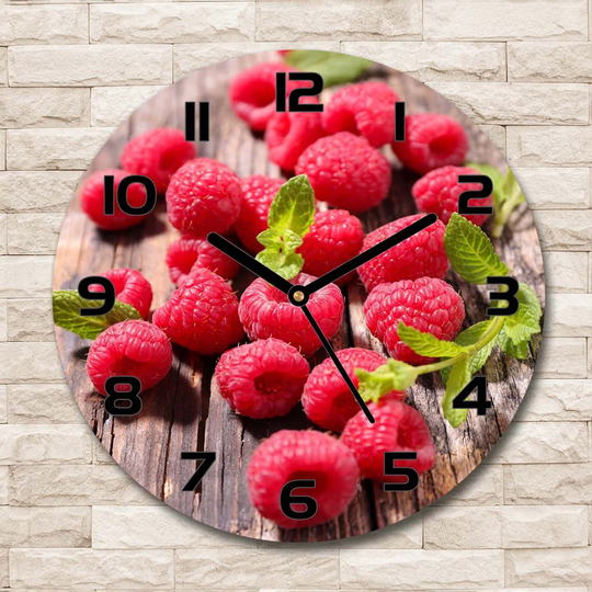 Decoration Picture Art Modern Kitchen Living Room Raspberries 30cm Silent Wall Clock