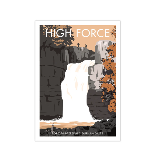 High Force by Stephen Millership - Graphict Art Print on Paper