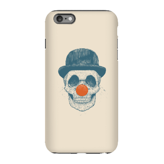 Balazs Solti Red Nosed Skull Phone Case for iPhone and Android - iPhone 6 Plus - Tough Case - Gloss