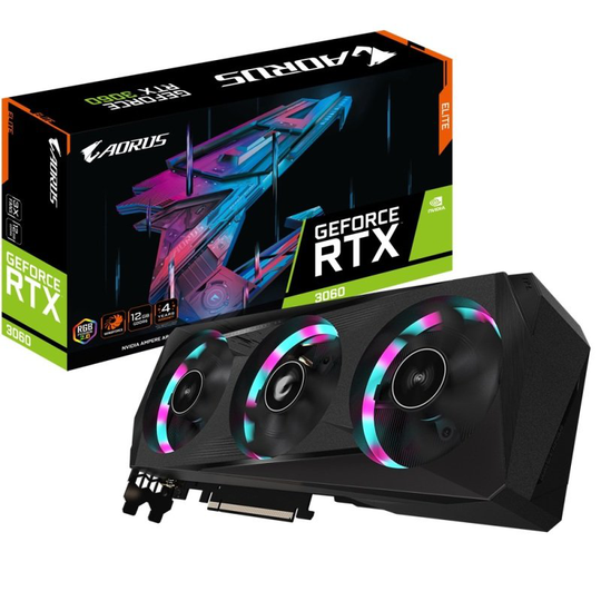 Gigabyte GeForce RTX 3060 12GB AORUS ELITE V2 Ampere Graphics Card
