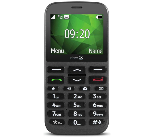 Doro 1370 2.4" Unlocked - Black