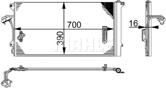 Condenser Air Conditioning 8FC351317-464 by BEHR