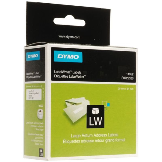 Dymo Return Address Label - 500 Labels