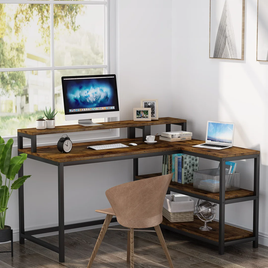 Orrville Workstation L-Shaped Computer Desk
