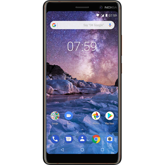 (Unlocked, Black/Copper) Nokia 7 Plus Dual Sim | 64GB | 4GB RAM