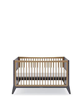 Snuz Fino Cot Bed - Slate/Natural