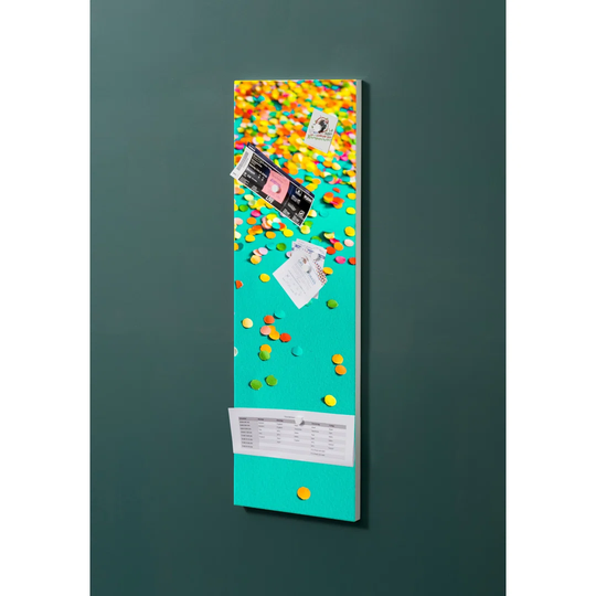 Notiz Motive Confetti Magnetic Wall Mounted Cork Board