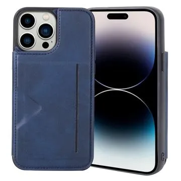Hanman Mika iPhone 14 Pro Max Case with Wallet - Blue