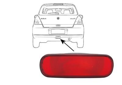 Combination Tail Light 5222929 Van Wezel 5222929
