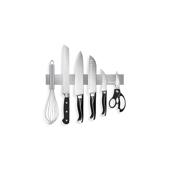 SMART&COOL 30 cm Self-Adhesive Magnetic Knife Holder, Magnetic Knife Strip, Magnetic Knife Bar, Magnetic Knife Rack