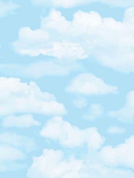 Fresco Cloud 9 Blue Wallpaper