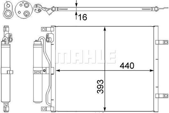Condenser Air Conditioning 8FC351303-251 by BEHR