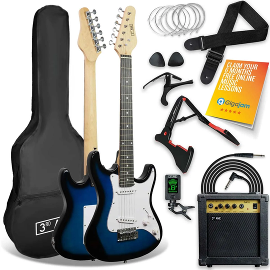 3rd Avenue 3/4 Electric Guitar Pack - Blueburst