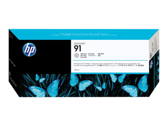 HP 91 Light Grey Original Ink Cartridge - Standard Yield 775ml - C9466A