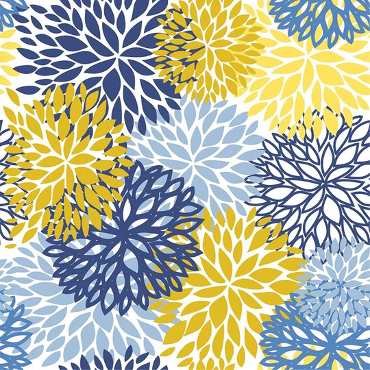 Walllpaper Roll 416X254cm Mural Decoration Wallpaper Material With Print Kitchen Livingroom Bedroom - Chrysanthemum Flowers