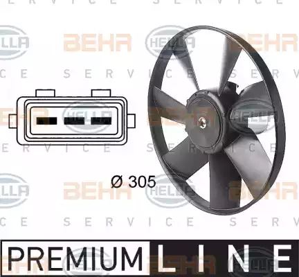 Air Conditioning fan 8EW009144-461 by Hella
