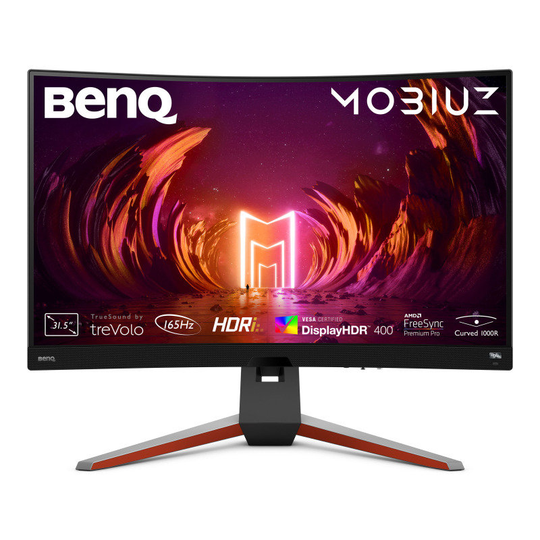 BenQ MOBIUZ EX3210R 31.5" QHD 165Hz 1ms, FreeSync Premium Pro, HDR 400 1000R VA Curved SimRacing Gaming Monitor