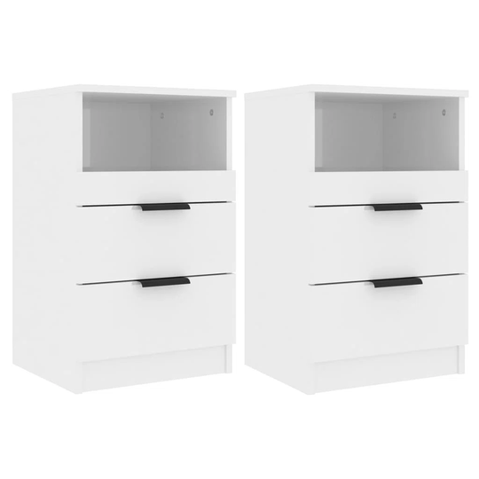 Ishveer 2 Drawer Bedside Table