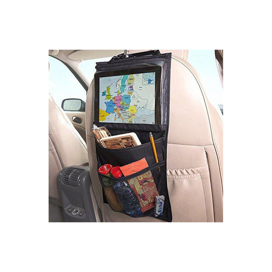 Back Seat Tablet Holder Organiser Car Passenger Storage Pockets iPad Headrest