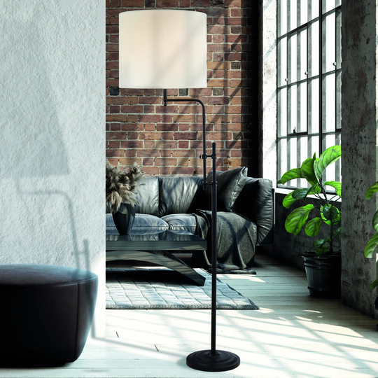 Firat 159cm Black Reading Floor Lamp