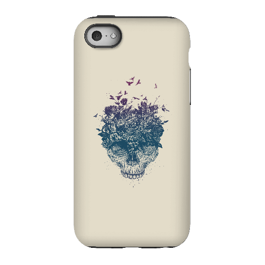 Balazs Solti Skulls And Flowers Phone Case for iPhone and Android - iPhone 5C - Tough Case - Matte