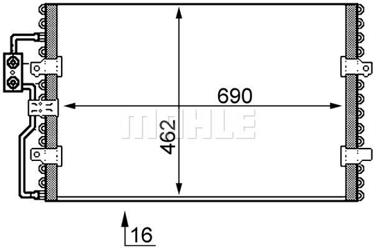 Condenser Air Conditioning 8FC351035-421 by BEHR