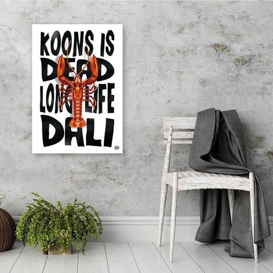 Poster, Orange Crayfish And Lettering