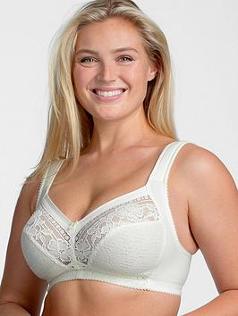 Miss Mary Of Sweden Non Wire Cotton Lined Cup Bra - Champagne